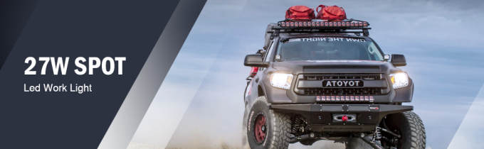 27W Spot Led Off Road Lights Lampu Kabut Mengemudi Super Terang untuk SUV Truk 0