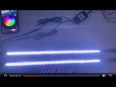 Universal ABS Mobil Interior Lampu LED Waterproof 56CM Mobil Flash Strobe Cahaya Knight Rider Scanner Li