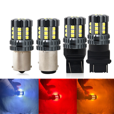 Putih LED Mobil Turn Signal Lampu Otomatis 12V 24V 2835 45SMD 1156 1157 T25 3156 3157 T20 7440 7443 Canbus bohlam Mobil Led