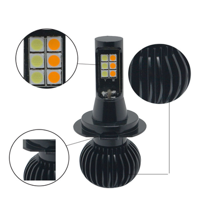 Beli H1 H3 H4 H7 H8 H11 9006 880 Led Flash Light Bulb Dua Warna Universal Led Fog Lights online manufacture