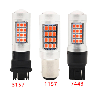 Beli Lampu Sein Mobil Universal Kustom 2835 Lampu Depan Membalikkan Tiga Kali Bohlam Berkedip online manufacture