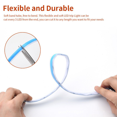 Beli 5050 30cm 12V DRLled Lampu Tabung Fleksibel Untuk Mobil LED Neon RGB Dengan Remote Control online manufacture