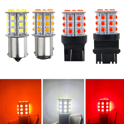 Beli Panjang tahan lama putih LED sinyal belokan untuk mobil 12V aluminium paduan tubuh putih kuning merah 3030 33SMD online manufacture