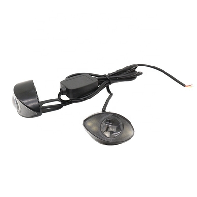 Lampu Depan LED Sepeda Motor 300LM 6000K Kustom Lampu Mata Hawk 10SMD