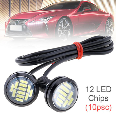 Lampu Depan LED Sepeda Motor 12v Daya Tinggi 23MM-4014 Lensa Sorot Lampu Led Mata Elang