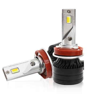 Lampu kepala mobil LED H11 Lampu depan LED tiga warna lampu depan otomotif foglight 12-36V Lampu yang dimodifikasi
