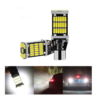 Universal Car Led Tail Light Dan Turn Signal bulbT15 4014 45smd 12-24V