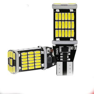Universal Car Led Tail Light Dan Turn Signal bulbT15 4014 45smd 12-24V