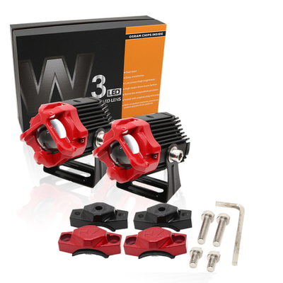 mobil baru merinci cahaya laser led lensa cahaya jarak jauh lampu kendaraan off-road atap refitting headlamp led headlight kit