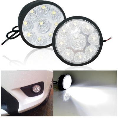 12V 5050 Mengemudi Lampu Kabut Mobil Led Bulb Round Led Daytime Running Light