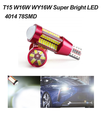 T15 W16W LED Canbus Automotive LED Headlight 4014 Lampu Mundur Lampu depan mobil paling terang