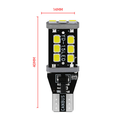 W6W WY16W 15 SMD Otomotif Lampu LED 2835 Lampu Berhenti Lampu Led Mobil T15