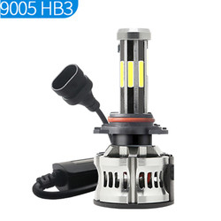 8 Sisi H1 H3 H4 H7 9005 9006 Lampu LED Otomotif 6000K 360 Canbus