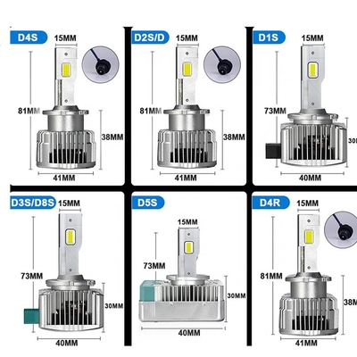 D Series Otomotif Lampu LED Bohlam D1S D2S D3S D4S D5S D8S 8V-48V