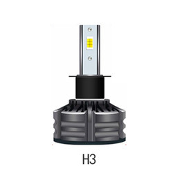 Universal 3 Warna Terang Lampu Led Lampu H1 H3 H4 H7 H11 9005 9006