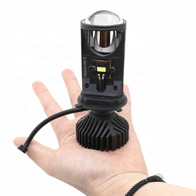 Y6 Mini H4 Bi LED Bohlam Lampu Mobil Sistem Pencahayaan Otomatis Lensa Proyektor