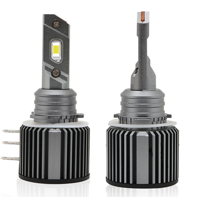 IP 68 Mini H15 Led Headlight Bulb 360 Sistem Pencahayaan Otomatis Xenon Light 8000lm 6000K