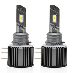 IP 68 Mini H15 Led Headlight Bulb 360 Sistem Pencahayaan Otomatis Xenon Light 8000lm 6000K