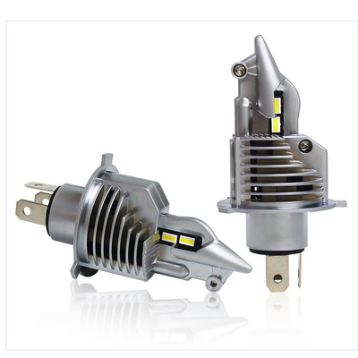 Mini Fighter H4 Led Headlight Untuk Pendingin Kipas Mobil Sistem Pencahayaan Otomatis 40W 9V-48V 8000lm