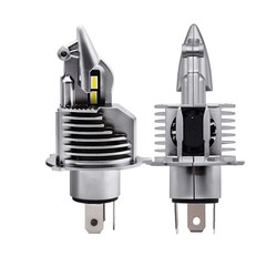 Mini Fighter H4 Led Headlight Untuk Pendingin Kipas Mobil Sistem Pencahayaan Otomatis 40W 9V-48V 8000lm