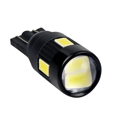 T10 5630 6 SMD Nonpolarity Led Car Side Light Bulbs Dimodifikasi LED Bulb DC 12V
