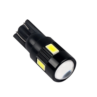 T10 5630 6 SMD Nonpolarity Led Car Side Light Bulbs Dimodifikasi LED Bulb DC 12V