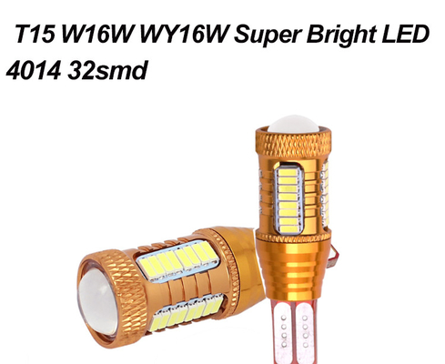 12v 4014 32smd Cree T10 Lampu Interior Canbus Otomotif Lampu LED Lampu Rem Terbalik Putih