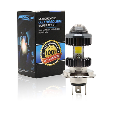 Sepeda Motor LED Headlight Bulb Proyektor H4 BA20D Warna Ganda 20W Mini Fog Driving Lights Bulbs
