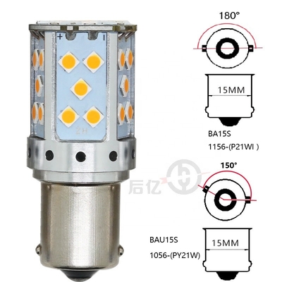 1156 3030 35SMD Canbus Led Bulbs 12V 10W Sorot Lampu Sein 7440 T20