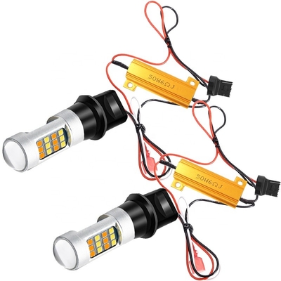Lampu Sein Led 2835 42SMD Warna Ganda 7440 T20 CANBUS Untuk Mencegah Stroboskopik