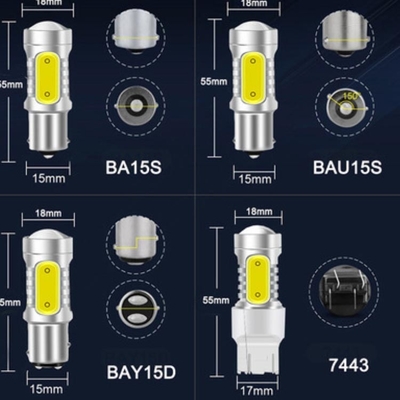 6000K Auto Universal LED Brake Turn Signal Lights Untuk Mobil 7.5W 12V