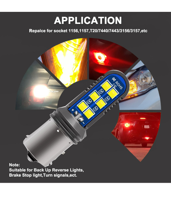 5w Universal Led Tail Light Turn Signal Lampu Depan Mini 12SMD