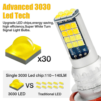 Lampu Kabut Mobil Universal Daya Tinggi Dua Warna Cahaya H11 9006 881 H3 H8 H7 3030