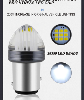 Lampu Sein Rem LED Daya Tinggi 1156 Dengan Lampu Rem Bulb Canbus Led 2835 12V