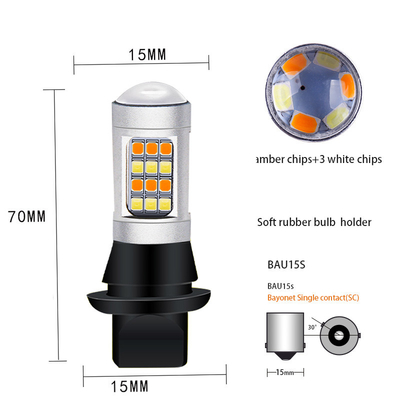 OEM Auto 1157 Led T20 Led Rem Dan Lampu Sein 2835 7443 Lampu Berkedip Putih Mobil