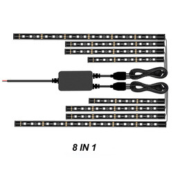 Sepeda Motor Rgb Led Car Kit Di Bawah Dash Hiasi Suasana Neon Dengan Nirkabel APLIKASI