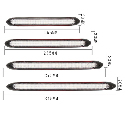 Universal Waterproof Vehicle Daytime Running Lights LED Pemindaian Mengalir Berurutan 2835 34.5CM