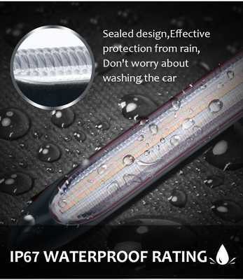 Universal Waterproof Vehicle Daytime Running Lights LED Pemindaian Mengalir Berurutan 2835 34.5CM