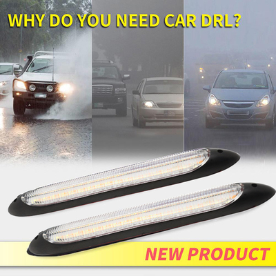 Universal Waterproof Vehicle Daytime Running Lights LED Pemindaian Mengalir Berurutan 2835 34.5CM