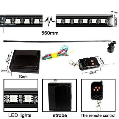 DC12V Waterproof SMD5050 Kitt Car Light Bar Dengan Remote Control