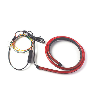 Fleksibel Merah Berkedip Lampu Mobil LED Tabung Strip Lampu Rem Ketiga Belakang Ekor Tinggi Mount