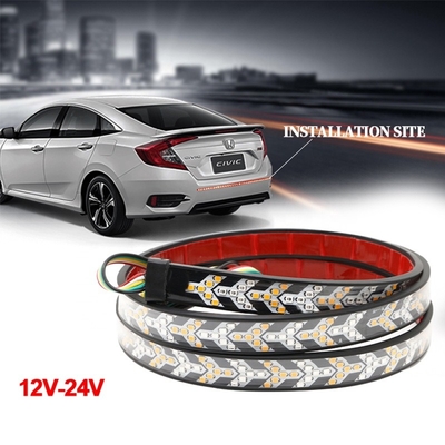 Pickup Truck Arrow Car Headlight LED Tube Strip Mengalir Sinyal Giliran Lampu Belakang Pemindaian Berurutan