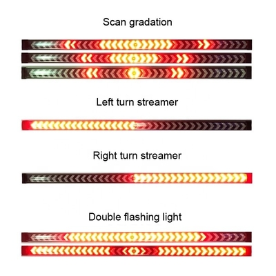 Pickup Truck Arrow Car Headlight LED Tube Strip Mengalir Sinyal Giliran Lampu Belakang Pemindaian Berurutan