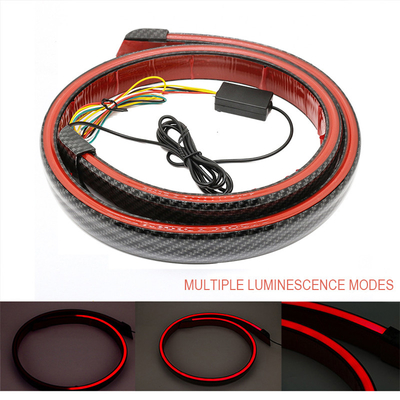 Strip Lampu Rem Led Otomotif Tahan Air IP65 2835 Serat Karbon