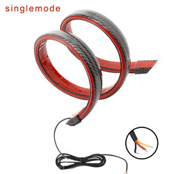 Strip Lampu Rem Led Otomotif Tahan Air IP65 2835 Serat Karbon