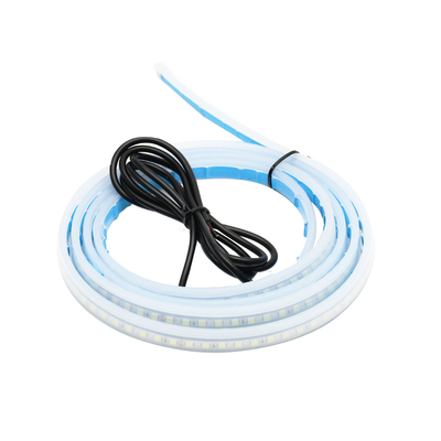 2 Pcs 12V Fleksibel Tahan Air Lampu Mobil LED Tabung Strip Lampu Sein Lampu Panduan Aliran Rem DRL