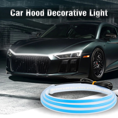 2 Pcs 12V Fleksibel Tahan Air Lampu Mobil LED Tabung Strip Lampu Sein Lampu Panduan Aliran Rem DRL