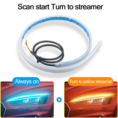 30 cm 45 cm 60 cm Siang Hari Lampu Mobil LED Tabung Strip Rem Aliran Panduan Cahaya 2 pcs