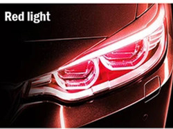 30 cm 45 cm 60 cm Siang Hari Lampu Mobil LED Tabung Strip Rem Aliran Panduan Cahaya 2 pcs