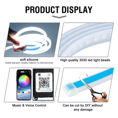 2 pcs 30/45/60 cm RGBLED Day Time Running Light Slim Sequential Flexible Led Turn Signal Strip